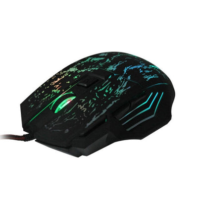 Souris Gaming Ergonomique – Haute Précision, Rétroéclairage LED & Réglage DPI