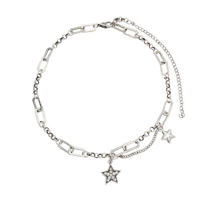 Hip Hop Cool Star Necklace Women''s Fashion Light Luxury