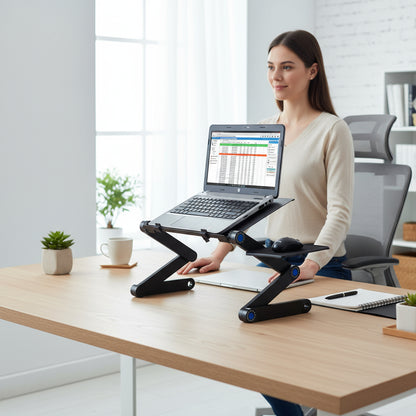 Support de Table pour Ordinateur Réglable avec Tapis